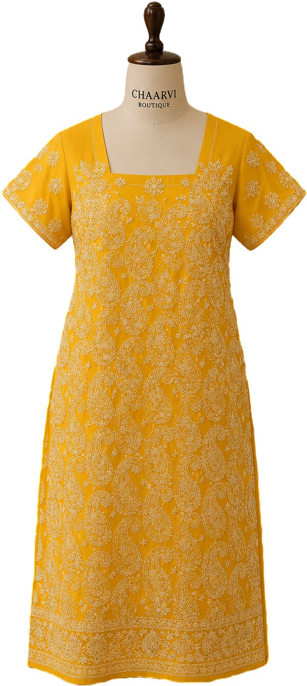 Lakhnavi Embroidery Kurti